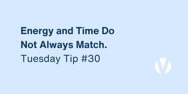 Energy and time do not always match (Tuesday Tip #30)